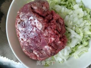 牛肉白菜饺子的做法步骤：1