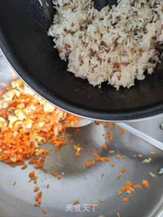 肉末虾粒炒饭的做法步骤：10