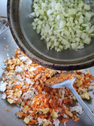 肉末虾粒炒饭的做法步骤：11