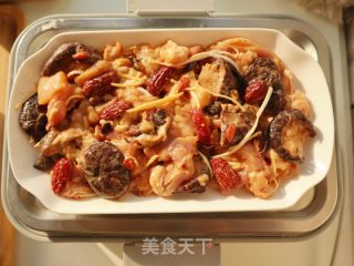 广式冬菇蒸滑鸡的做法步骤：8