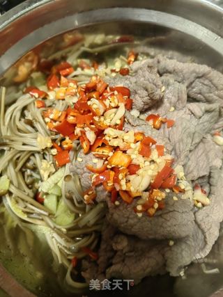 金针菇拌牛肉片的做法步骤：6
