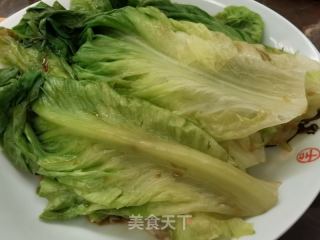 白灼罗马生菜的做法