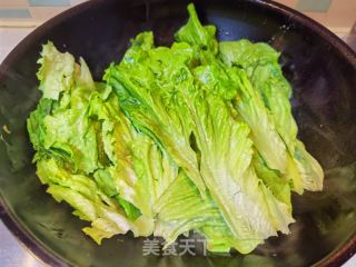 蚝油罗马生菜的做法步骤：2