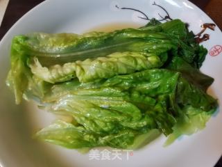 蚝油罗马生菜的做法步骤：3