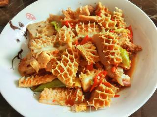 剁辣椒炒金钱肚的做法