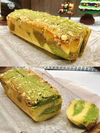 圣诞甜品｜开心果双色磅蛋糕