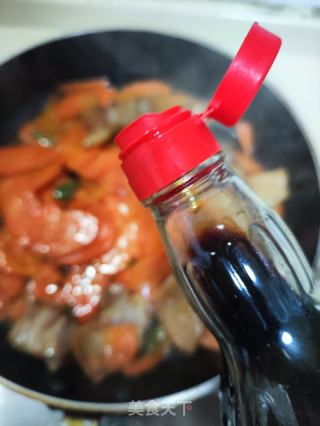 胡萝卜焖肉片的做法步骤：6