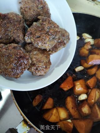 冬笋焖牛肉饼的做法步骤：8