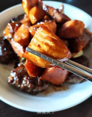 冬笋焖牛肉饼的做法步骤：9