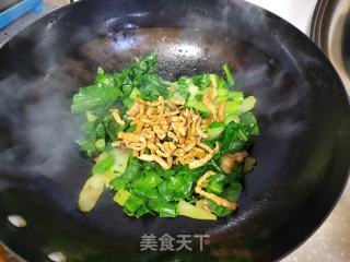 肉丝炒芥兰的做法步骤：7