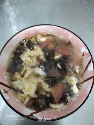 西红柿紫菜鸡蛋汤的做法步骤：8
