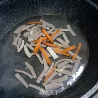 金华火腿炒花菜的做法步骤：6