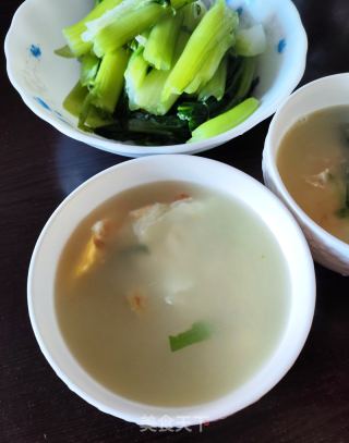 煎蛋菜心汤的做法步骤：7