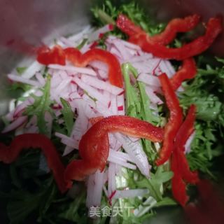 油渣拌苦菊的做法步骤：3