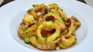 蜂蜜芥末鱿鱼的做法步骤：14