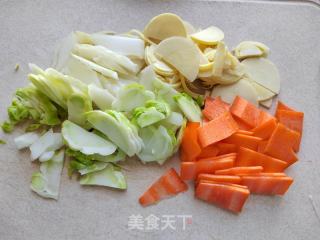 冬笋儿菜炒肉片的做法步骤：1