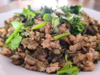 蒜香干豆角炒肉沫的做法步骤：10