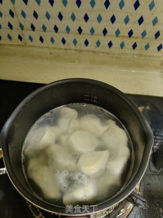 生菜煮水饺的做法步骤：5