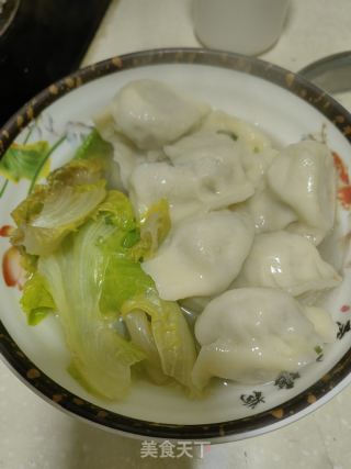 生菜煮水饺的做法步骤：9
