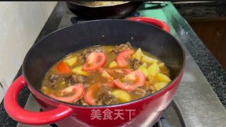 番茄土豆炖牛腩的做法步骤：15