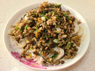 干豆角肉沫捞面的做法步骤：11