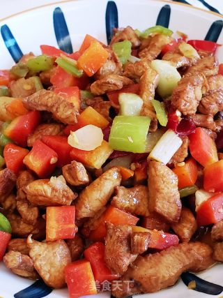 酸爽开胃泡菜萝卜炒鸡脯肉的做法步骤：8