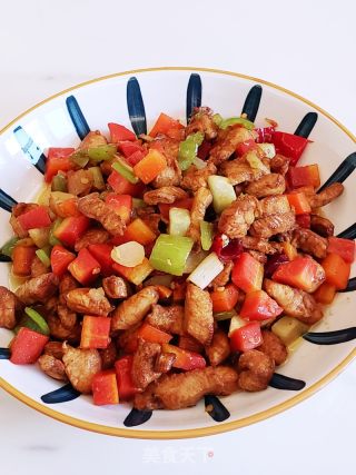 酸爽开胃泡菜萝卜炒鸡脯肉的做法步骤：9