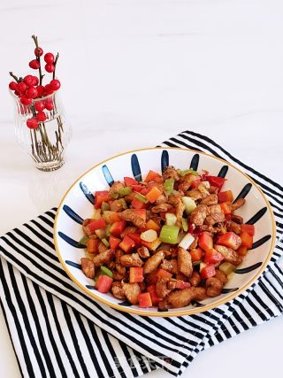 酸爽开胃泡菜萝卜炒鸡脯肉的做法步骤：10