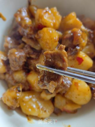 土豆烧牛肉的做法步骤：6