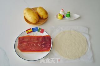 圣诞欧洲火腿拿破仑的做法步骤：1