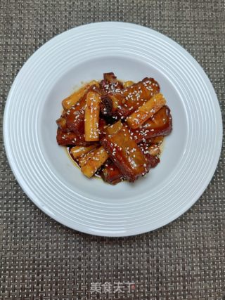 可乐排骨年糕的做法步骤：11