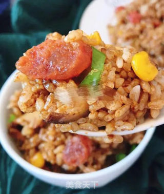 腊肠洋葱烤饭的做法步骤：6