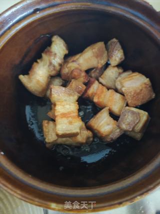 干豆角焖五花肉的做法步骤：4