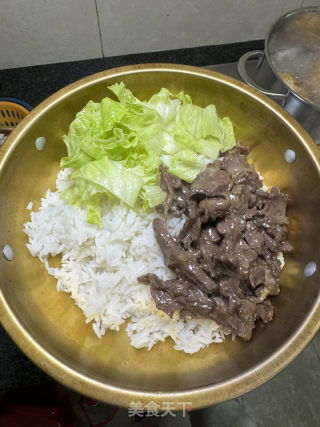 生菜牛肉拌饭的做法步骤：7