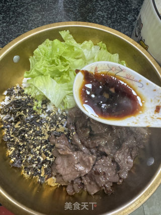 生菜牛肉拌饭的做法步骤：9
