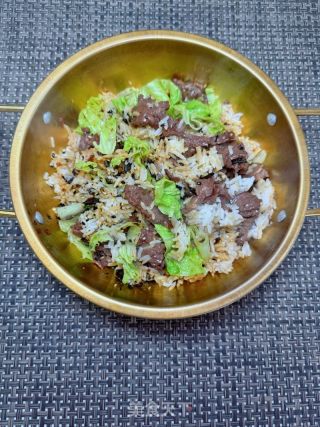 生菜牛肉拌饭的做法步骤：10