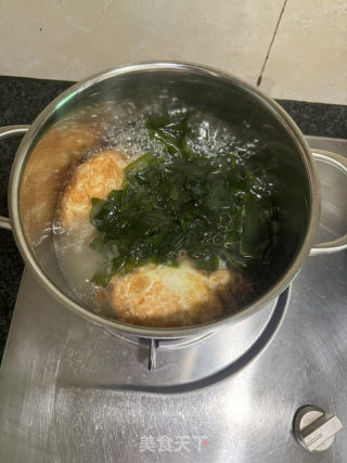 裙带菜菌菇鸡蛋牛肉汤的做法步骤：8
