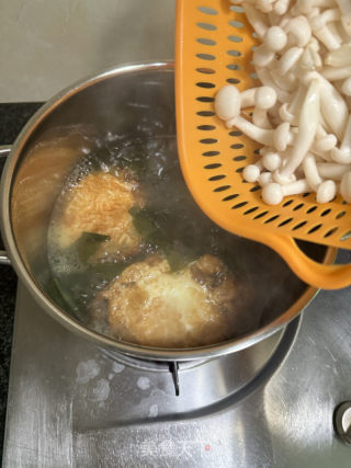 裙带菜菌菇鸡蛋牛肉汤的做法步骤：9