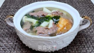裙带菜菌菇鸡蛋牛肉汤的做法步骤：14