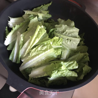 蒜片炒油麦菜的做法步骤：6