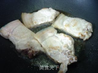 大排烧天菜芯的做法步骤：3