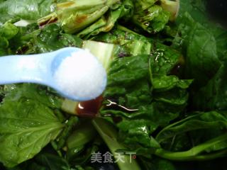 大排烧天菜芯的做法步骤：8