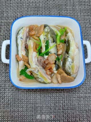 菜脯焖河豚鱼的做法步骤：13