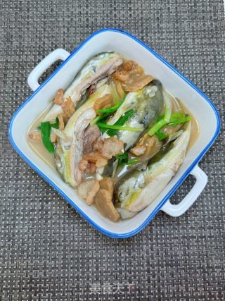 菜脯焖河豚鱼的做法步骤：14