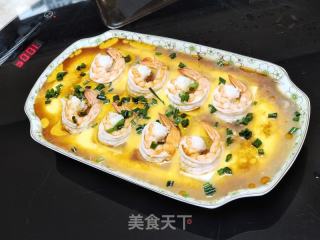 豆腐虾蛋羹的做法步骤：4