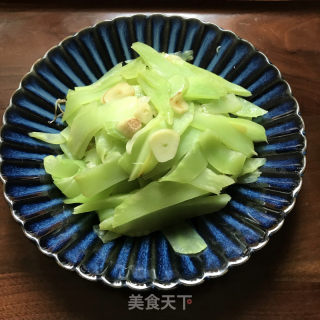 蒜头油炒笋片的做法步骤：7