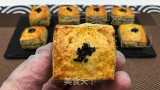 黑芝麻糊千层司康，金黄酥脆，层层叠叠，甜度适中，恰到好处。的做法步骤：18