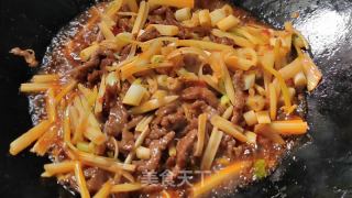 绝配，牛肉丝炒芹菜的做法步骤：9