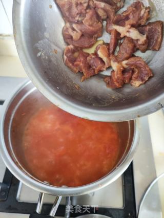蕃茄肉片汤的做法步骤：7