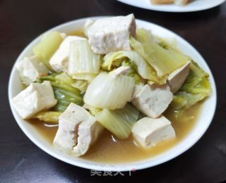 白菜炖老豆腐的做法步骤：8
